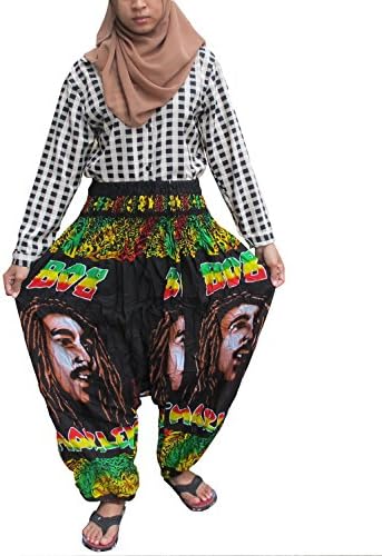 LOVELY BOB MARLEY BEAUTIFUL HILL TRIBE STYLE GENUINE RAYON"