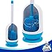 MR. SIGA Soft Bristle Toilet Brush with Holder - Size: Dia 12cm x 41cm Height