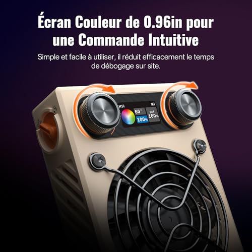 ZHIYUN Fiveray M60 Ultra 60W RGB Video Light [Official] LED Light for Camera, Cold Shoe, LED Video Lighting, APP Control, 4500mAh Battery, 2500K~10000K, 430g, Portable Streaming Lamp for YT TK
