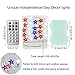 BOHON 4th of July Decorations Battery Operated String Lights with Remote Timer 10 ft 40 LEDs Red White and Blue Lights for Home Patriotic Memorial Independence Day Fourth of July Decor