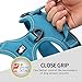 JUXZH Truelove No Pull Dog Harness with Easy Control Handle and 2 Leash Attachments,Reflective Adjustable Pet Vest