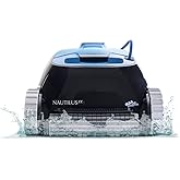 Dolphin Nautilus CC Automatic Robotic Pool Vacuum Cleaner, Wall Climbing Scrubber Brush, Top Load Filter Access, Ideal for Above/In-Ground Pools up to 33 FT in Length