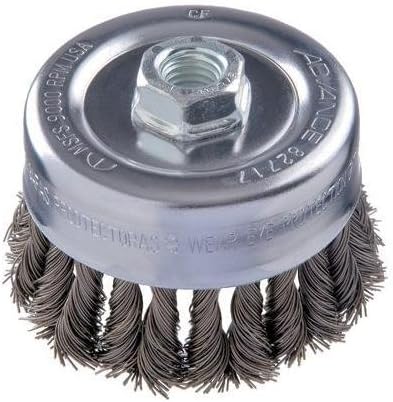 Combitwist Knot Wire Cup Brushes - 4" Combitwist Knot Cup Brush .023 Cs Wire M14X2.
