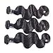 Derun Hair Human Remy Hair Weft Weave 3 Bundles Virgin Brazilian 3 Pieces Lot Mixed Length 14