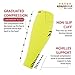 Rymora Calf Compression Sleeves for Men and Women (Calves Treatment for Shin Splints, Running, Etc) (One Pair) (Fluorescent) (Large)