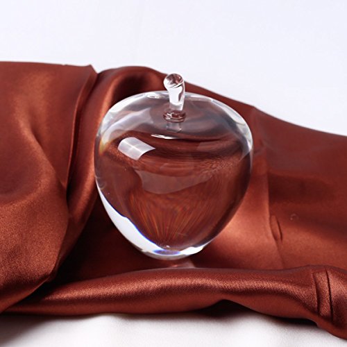 Crystal Apple Paperweight with Luxury Gift Box - 3(inch)-Crystal Statues and figurines - Home decoration-Gift for lover home office lover - Thumbnail 2