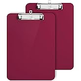 Mr. Pen- Plastic Clipboard, 12.5” x 9”, 2 Pack, Red, Clipboards for Kids & Adults, Clipboards Plastic, Clip Board, Teacher Cl