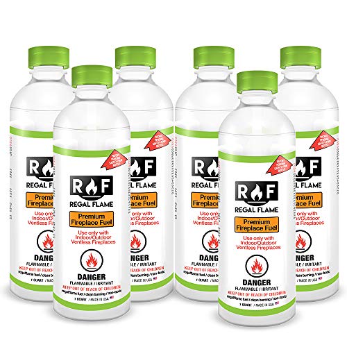 Regal Flame Ultra Pure Ventless Bio Ethanol Fireplace Fuel - 6 Quarts