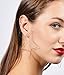 Star Hoop Earrings Large Geometric Dangle Hoops Earrings Gold Plated Fashion Earrings for Women