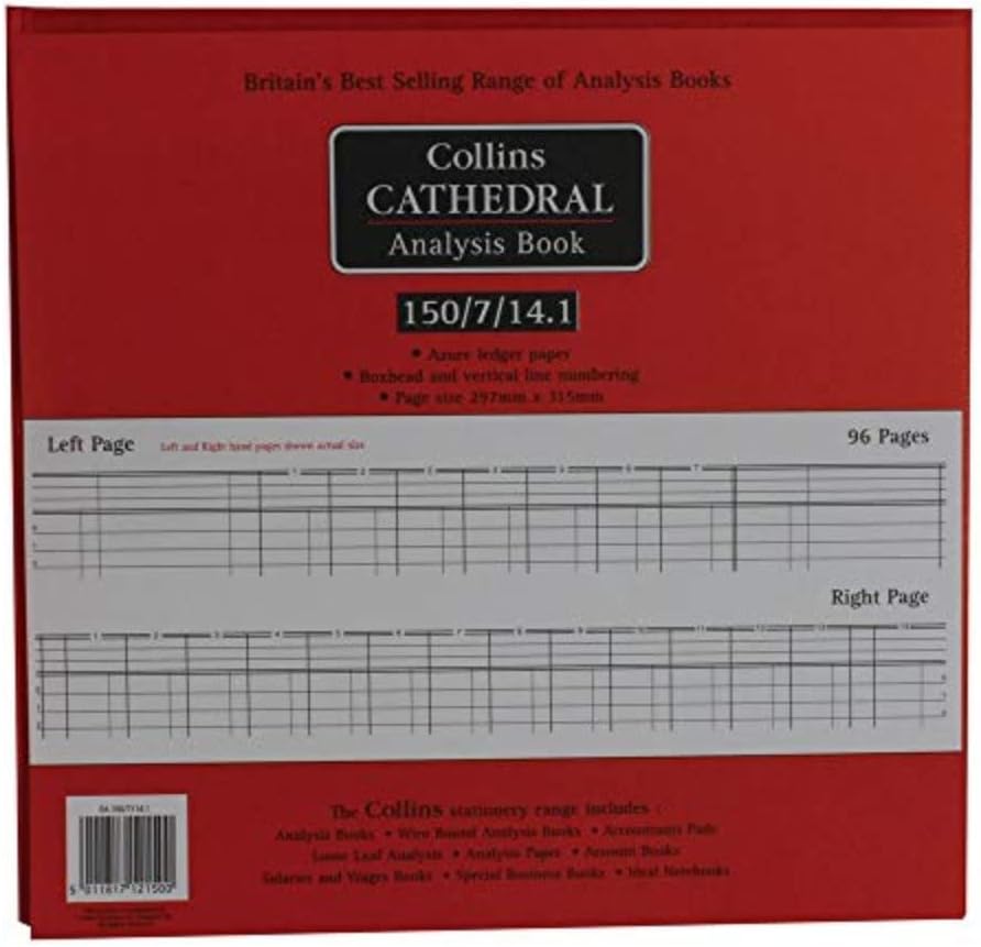 Collins Cathedral 150 Series Analysis Book 7 Debit 14 Credit 96pp 297x315mm