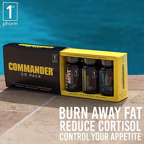 COMMANDER GO PACK Weight Loss System • 30 Day Supply 1 Best Fat
