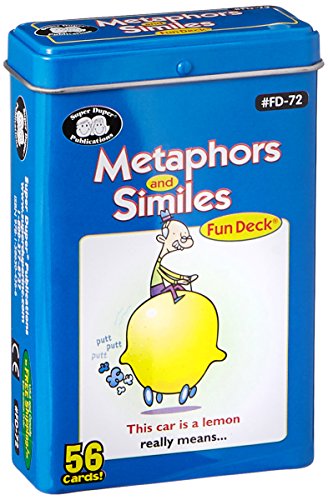Super Duper Publications Metaphors and Similes Fun Deck Flash Cards Educational Learning Resource for Children