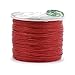 Mandala Crafts 0.5mm 109 Yards Red Cotton Waxed Cord for Jewelry Making Bracelet Cord Waxed String - Beading String Thread Jewelry Cords for Necklaces String