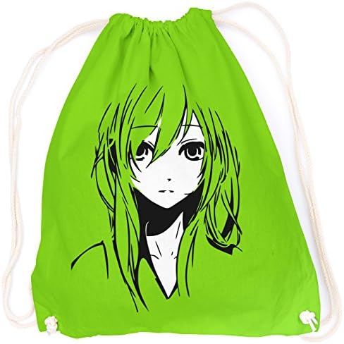 Blue Manga Girl Japan Comic Anime/Sports Bag with Fun Print Gym Bag/backpack/Ideal Gift