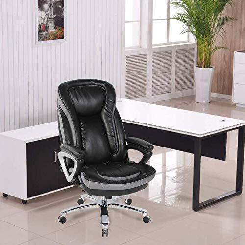 Smugdesk High Back Executive Office Chair With Thick Padding Headrest