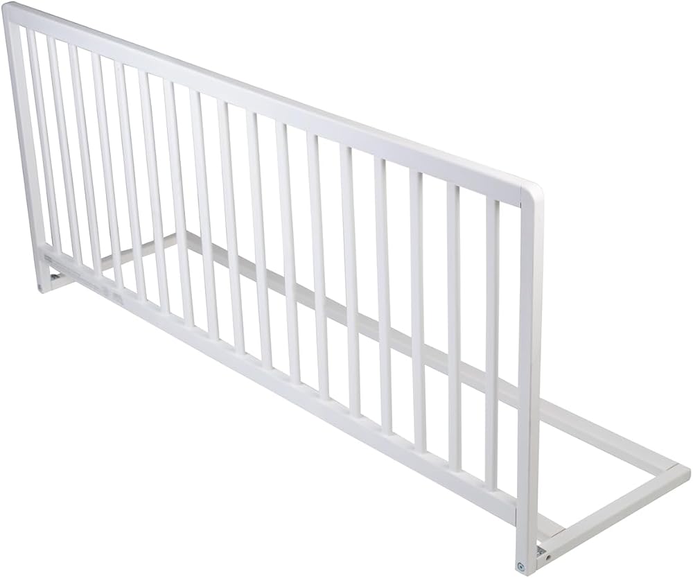 Safetots Extra Wide Extra Tall Wooden Bed Guard White 140cm x 60cm