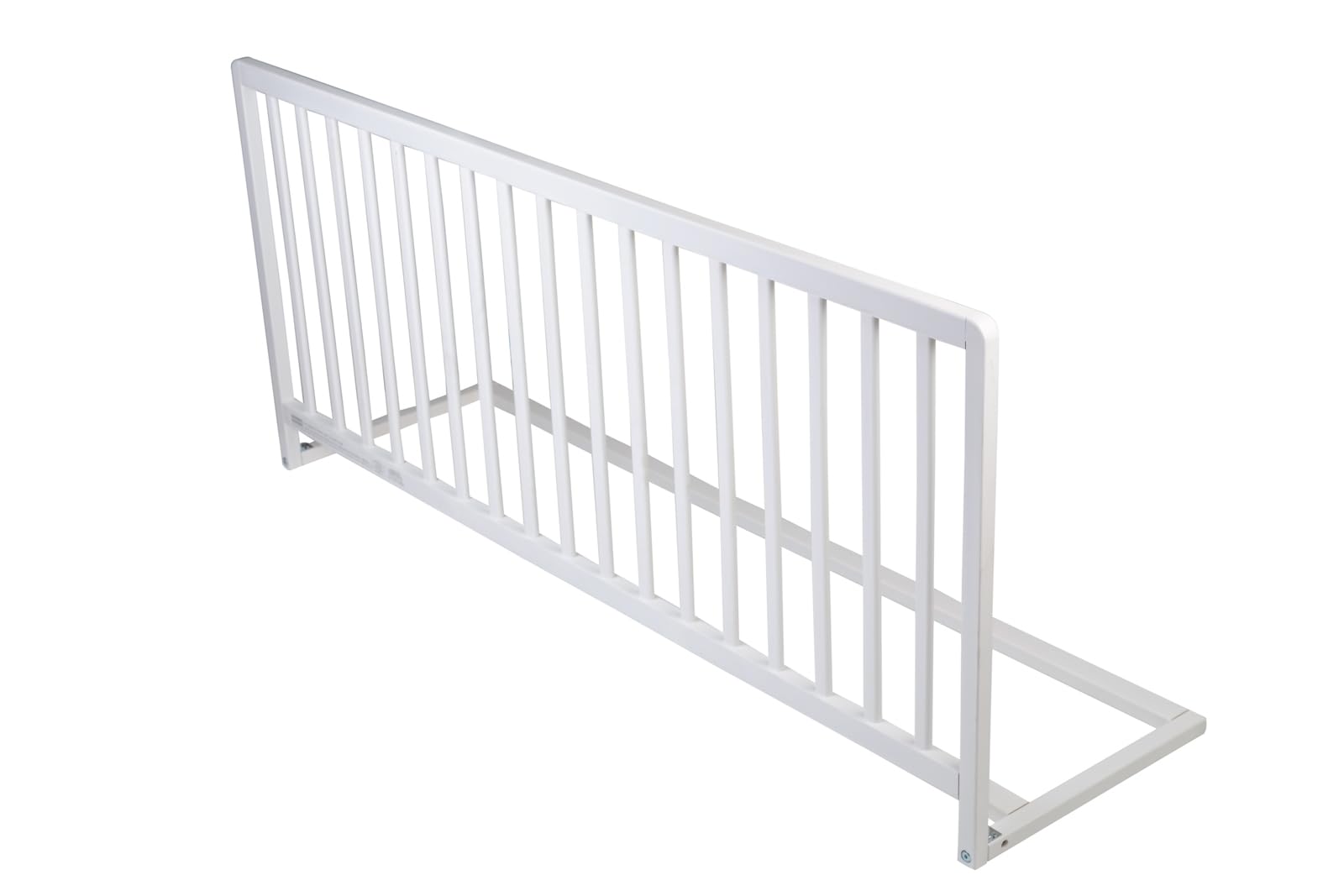 Safetots Extra Wide Extra Tall Wooden Bed Guard, White, 60cm High x 140cm Wide, Toddler Bedrail for Safety, Secure Child Bed Rail, Pre-Assembled, Easy Installation