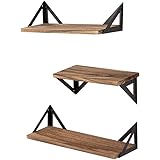 AZ L1 Life Concept, Rustic Set of 3 Decorative Floating Mounted Wall Shelves Ledge Perfect for Home Décor, Trophy Display, Ph