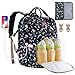 ORANIFUL Diaper Backpack Waterproof Baby Nappy Bags Mom Insulated Bottle Pockets Multi-functional Large Travel Back Pack Built-in USB Charging Port with Changing Pads and Stroller Straps (Black)