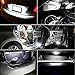 Aucan 12v 50pcs T10 W5W 2825 158 192 168 194 10-SMD 3014 LED Light bulbs Used for Instrument Cluster, Door Courtesy