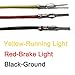 Motorcycle LED Rear Brake License Plate Tail Light Stop Running Lamp for Harley Davidson Cruiser(Smoke Lens)