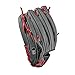 WILSON 2018 A1000 kp92 Gloves - Right Hand Throw Black/Gray/Red, 12.5