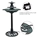 Giantex 3-Tier Pedestal Bird Bath Fountain W/Pump Polyresin Water Fountain Indoor Outdoor Decor Vintage Yard Art