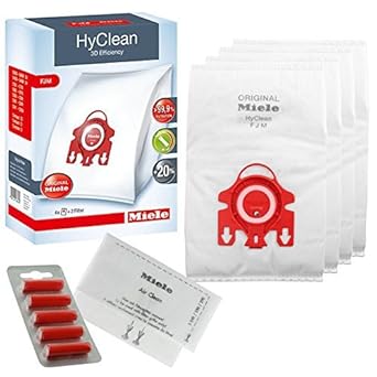 Original Miele FJM – HyClean 3D Effizienz Staubsauger Hoover Staub Staubsaugerbeutel (1, 2, 3, 4 oder 5 Boxen + optional Luft
