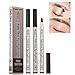 Tattoo Eyebrow Pen by PrettyDiva, Waterproof Long Lasting Smudgeproof Tint Ink Brow Gel for Creating Natural Eye Makeup(Dark Brown)