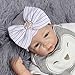 WILLTOO Newborn Lovely Soft Cute Hat Bow Baby Girl Hospital Beanie Hat (E)