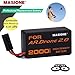Masione 20C 11.1V 2.0Ah Upgrade Battery for Parrot Ar.drone 2.0 Power Edition Helicopter