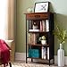 Leick Home 11262 Ironcraft Mantel Height Rustic Bookcase with Drawer Storage, 12