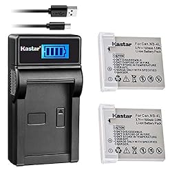 Kastar Battery (X2) & LCD Slim USB Charger for