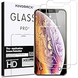 Screen Protector for iPhone X/iPhone Xs (5.8"), 2 Pack [Anti-Scratch, 3D Touch Compatible] Tempered Glass Screen Protector with Installation Kits for iPhone X/Xs / 10 2018