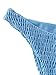 SOLY HUX Women's Two Piece Shirred Bikini Set Blue L, Blue, Size Large