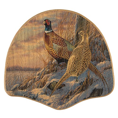 Walnut Hollow Country Solid Wood Pheasant Tail Display Kit with a Rosemary Millette Image on Oak for Hunters