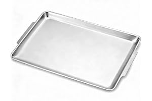 40X28 cm Large Serving Platters, Stainless Steel Heavy-Duty Large Serving Trays, Silver Rectangular Plates for Food, Fruit, P