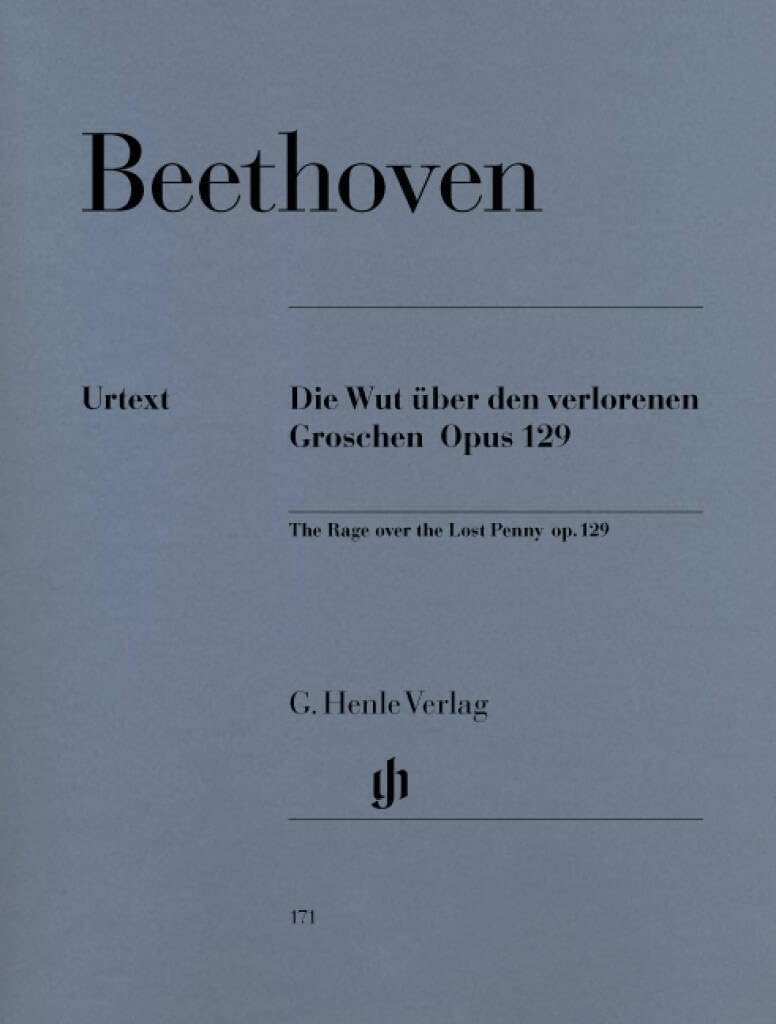 Alla Ingharese quasi un Capriccio G major [The Rage over the Lost Penny] op. 129 G-Dur - piano - (HN 171)