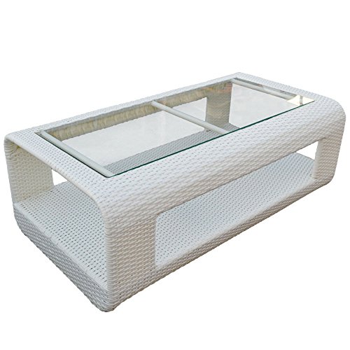 4 PC WHITE Sectional Sofa Chair Wicker Rattan Outdoor Patio Furniture Couch