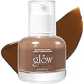 glow breathable blemish balm #brown | deep-coverage bb cream & tinted moisturizer | skincare-like finish with green tea leaf water infusion | healthy radiant non-comedogenic | 1 fl oz