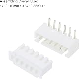 sourcing map 2.54mm XH 6 Pin Connector Kit Male Female Header Right Angle view 2