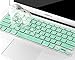 MOSISO Keyboard Cover Compatible MacBook Pro 13 Inch, 15 Inch (with or without Retina Display, 2015 or Older Version) MacBook Air 13 Inch, Mint Green