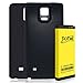 Note 4 Extended Battery | UPGRADED TQTHL Samsung Galaxy Note 4 Extended Battery [7650mAh] & Back Cover & Protective Case (Up to 2.2X Extra Battery Power) - Black [24 Month Warranty]