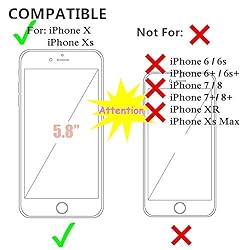 UnnFiko Wallet Case Compatible with iPhone X/iPhone