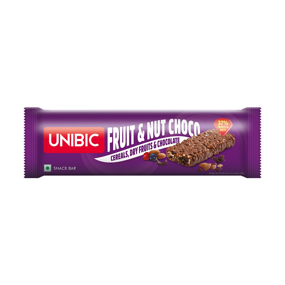 Unibic Snack bar Fruit & Nut Choco Pack of 12, 360g