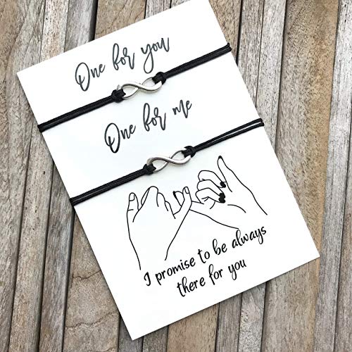 Pinky promise bracelet for 2, Pinky swear, Friendship bracelet, Matching bracelets for couples, Best friend gift, Gift for best friend, Friendship jewelry