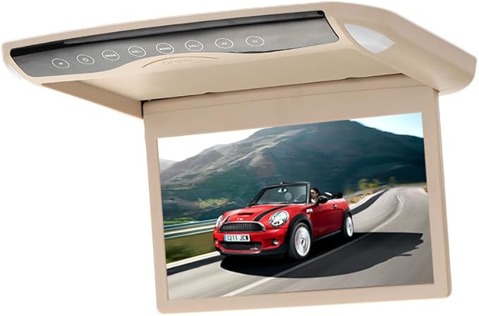 Amazon 車のステレオdvdプレーヤーmp5 10インチディスプレイマルチメディアプレーヤーユニバーサル天井マウントtft液晶自動車のusb 車載モニター 車 バイク
