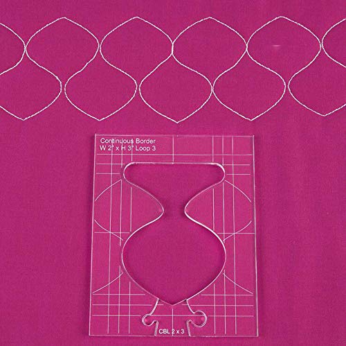 YICBOR New Ruler Border Sampler Template Set for Sewing Machine 1set = 4pcs #RL-04W