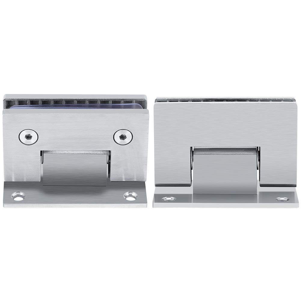 Wall Mount Hinge - Shower Door Bracket 8-10 mm Stainless steel Frameless Bracket for Glass Shower Door Hinge