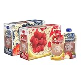 Happy Baby Clearly Crafted Variety Pack, Stage 2 Organic Baby Food, Apples Blueberries, Oats + Bananas, Raspberries, Oats